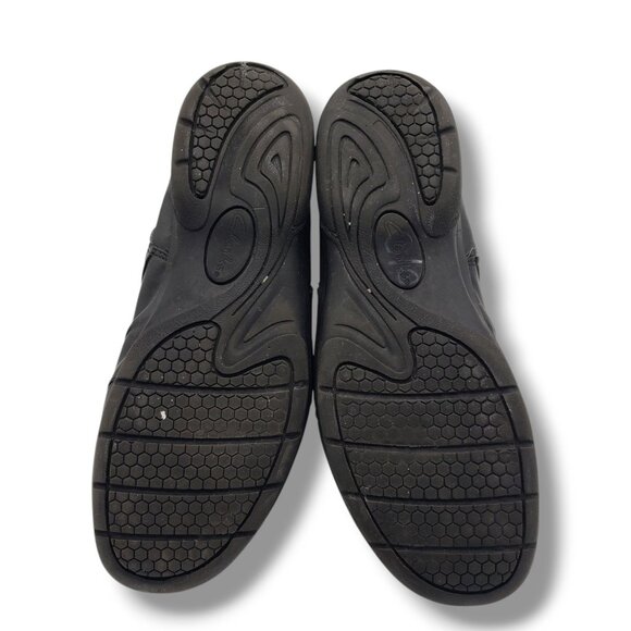 Clarks Collection Christine Tilt Boots Womens 9.5 Wide Black Leather Ankle Zip - Picture 8 of 9